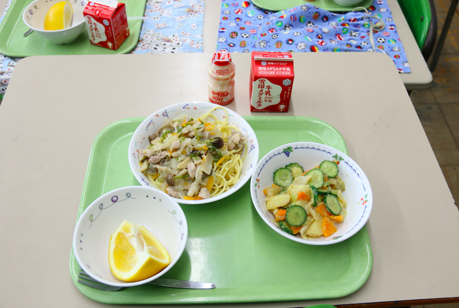 yakult in japan meal school
